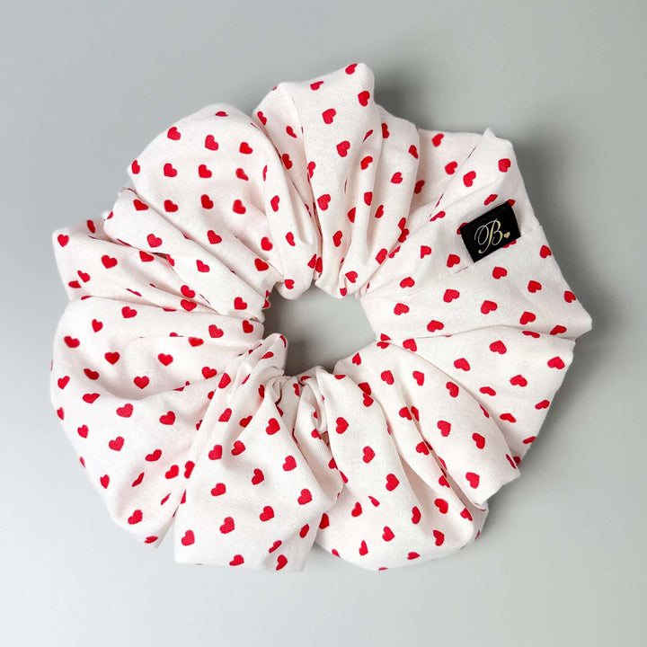 Cotton Scrunchie in Dainty Heart