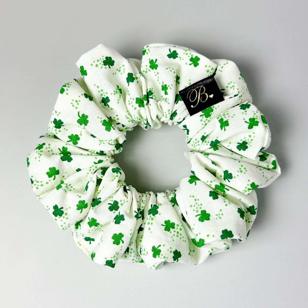 Cotton Scrunchie in Lucky Clover