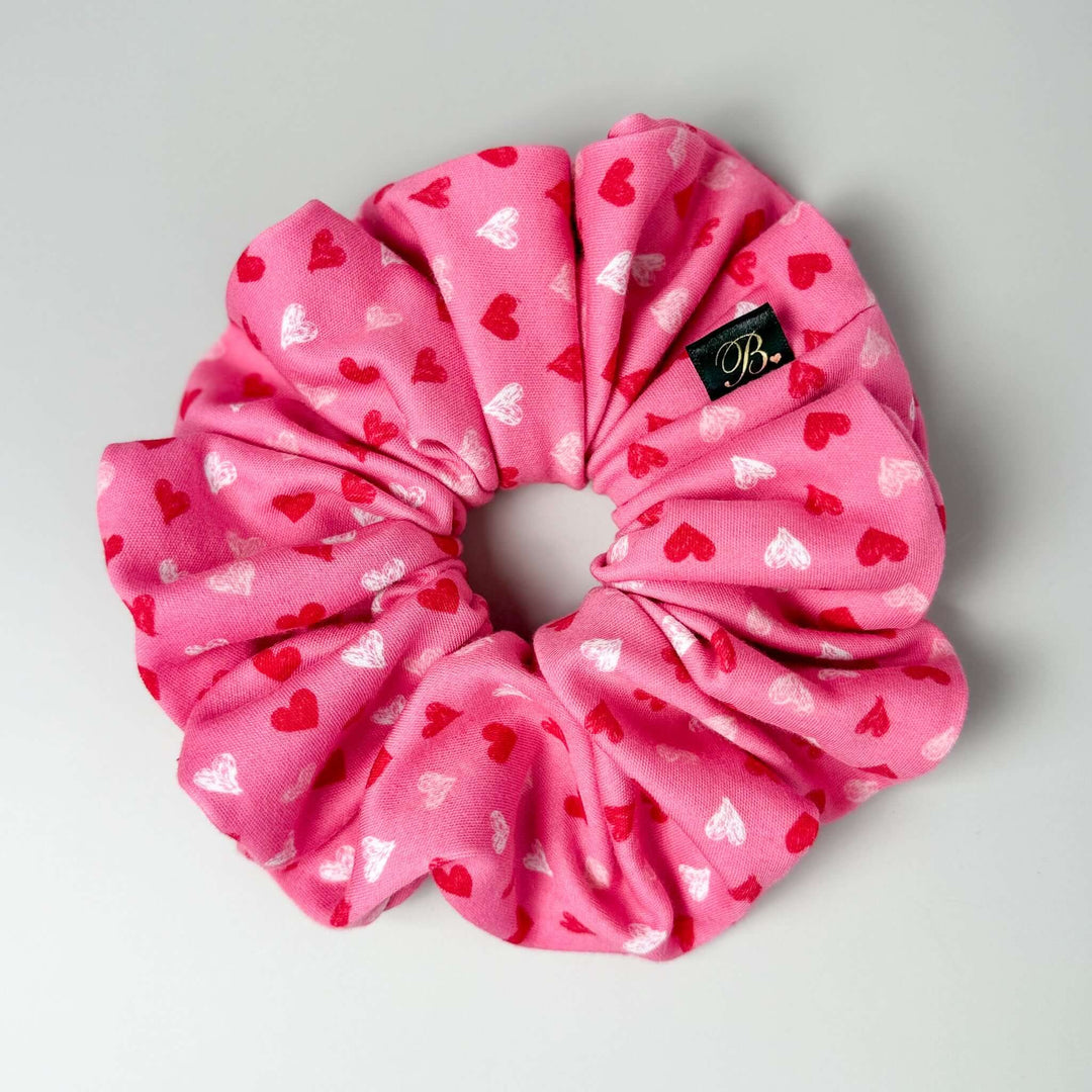 Cotton Knit Scrunchie in Sweetheart