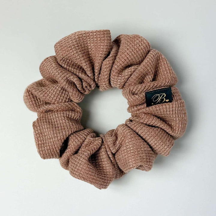 Waffle Scrunchie in Hazelnut