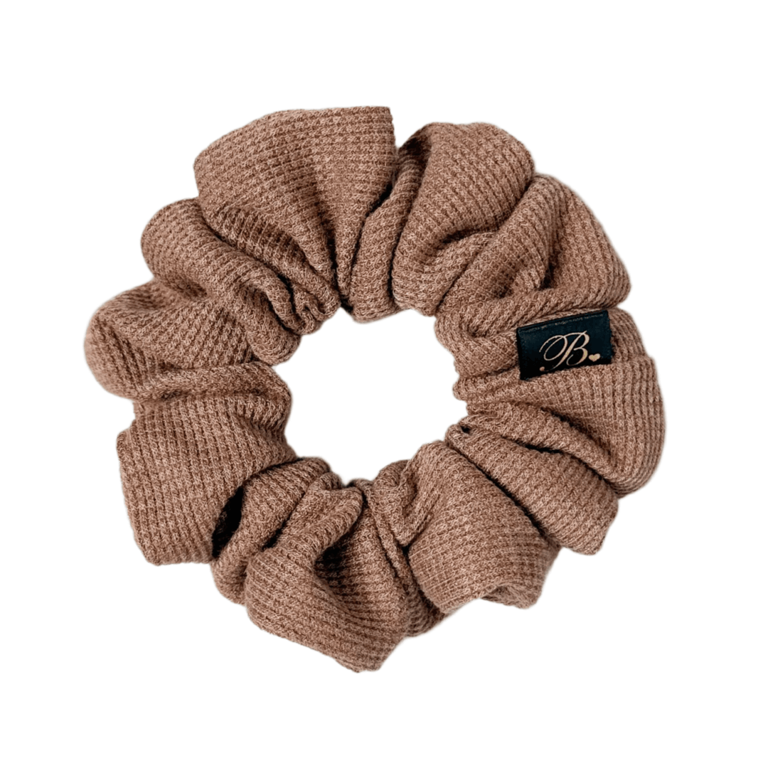 Waffle Scrunchie in Hazelnut