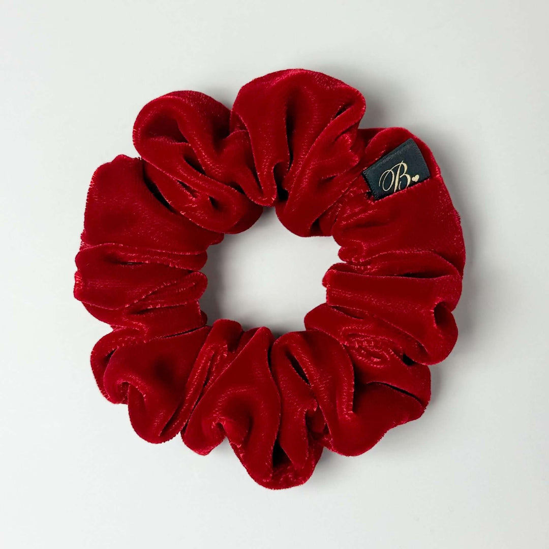 Microvelvet Scrunchie in Scarlet