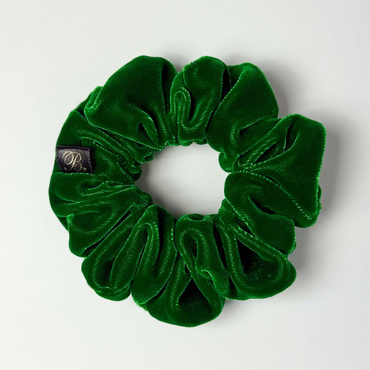 Microvelvet Scrunchie in Green Goddess