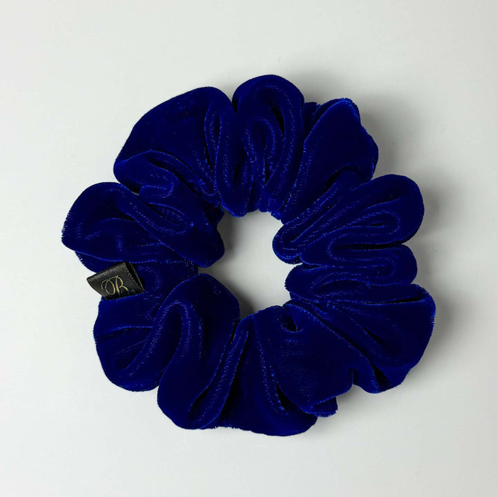 Microvelvet Scrunchie in Blue Velvet