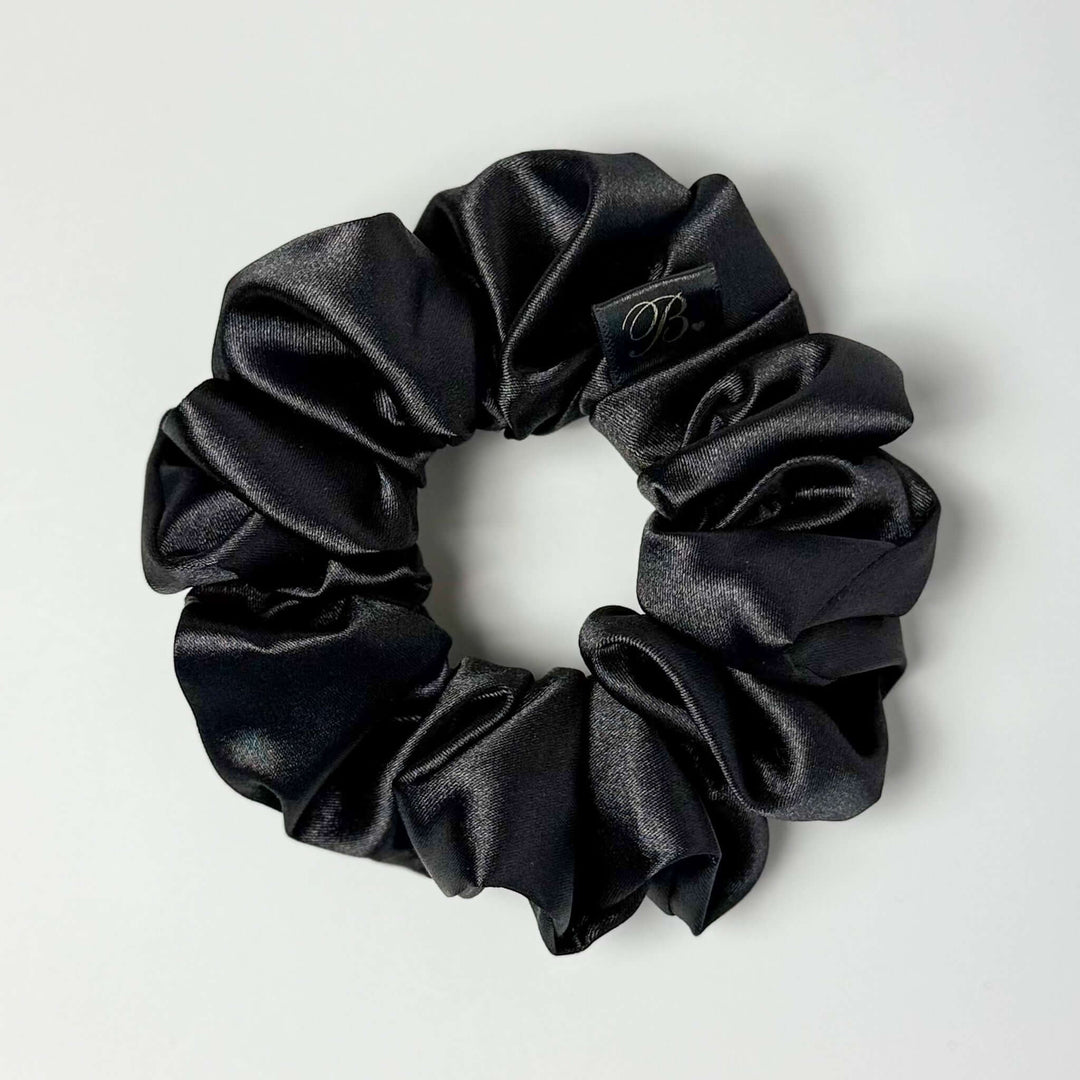 Satin Scrunchie in Onyx