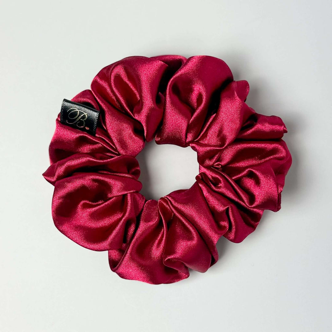 Satin Scrunchie in Merlot