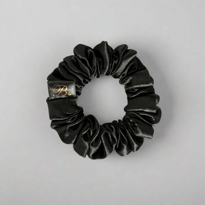 Satin Scrunchie in Onyx