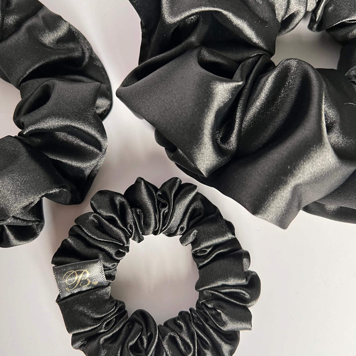 Satin Scrunchie in Onyx