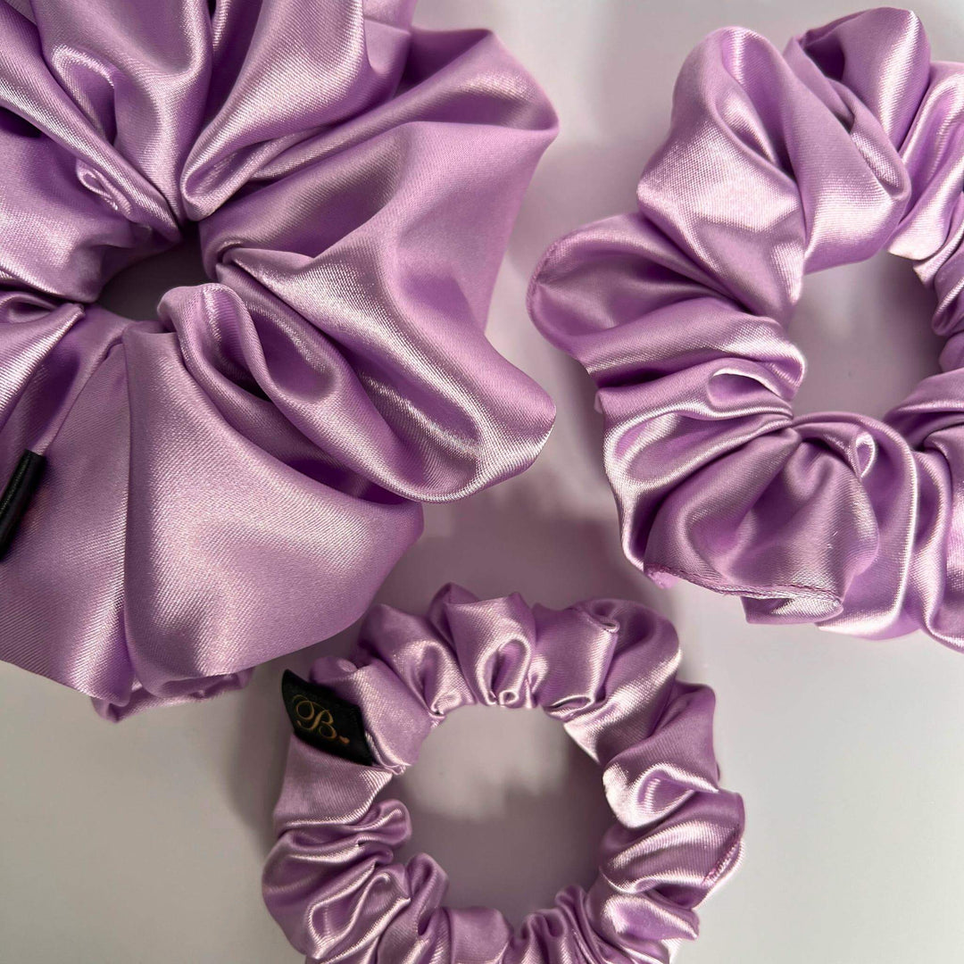Satin Scrunchie in Lavender Haze