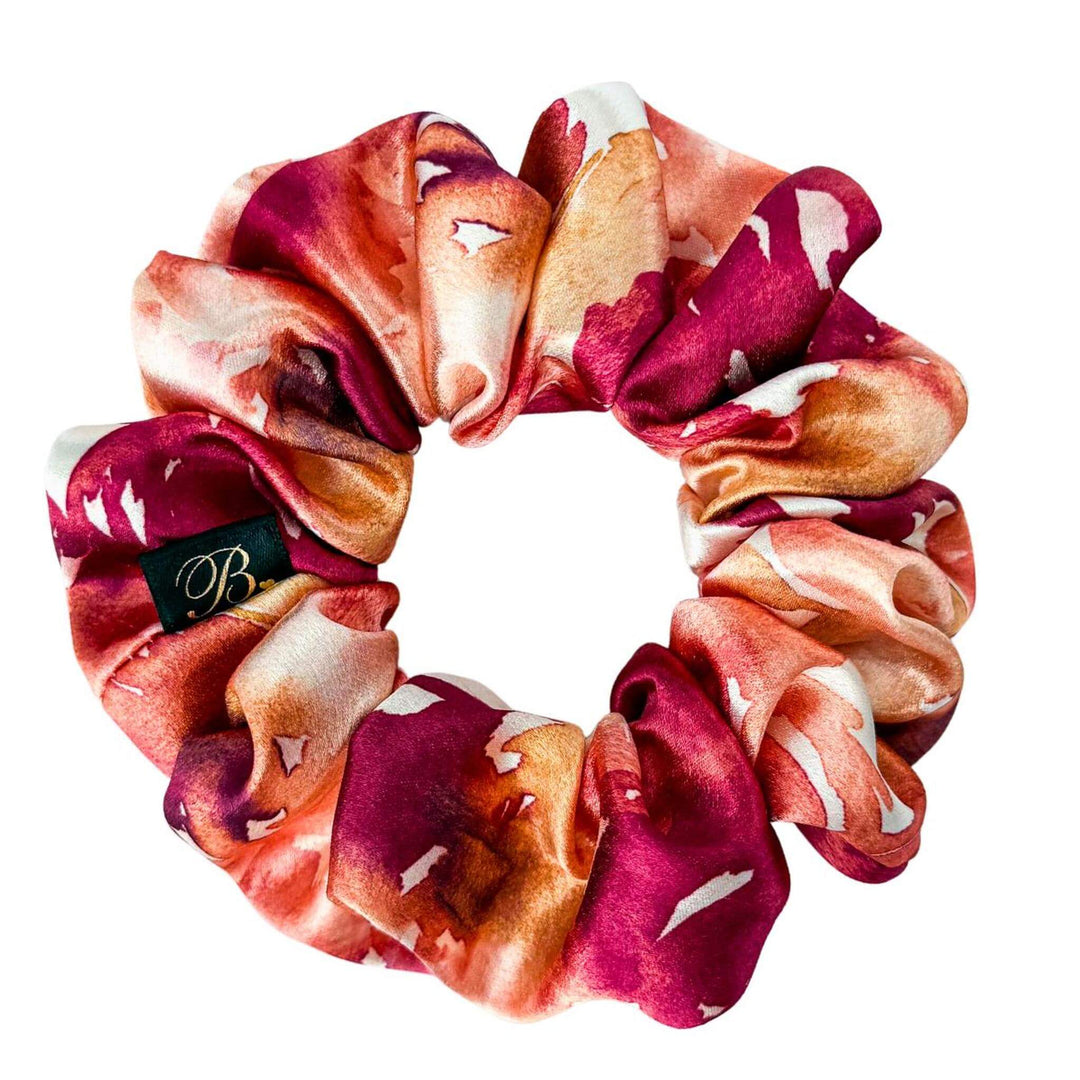 Silky Scrunchie in Peach Sangria