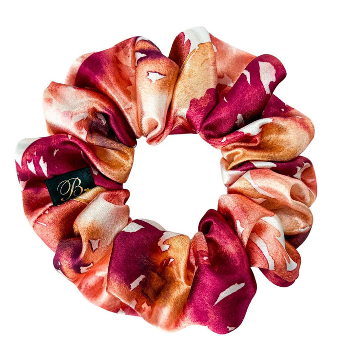 Silky Scrunchie in Peach Sangria