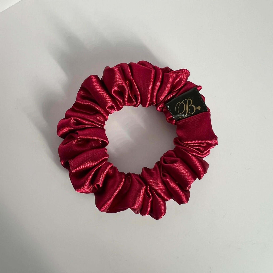 Satin Scrunchie in Merlot