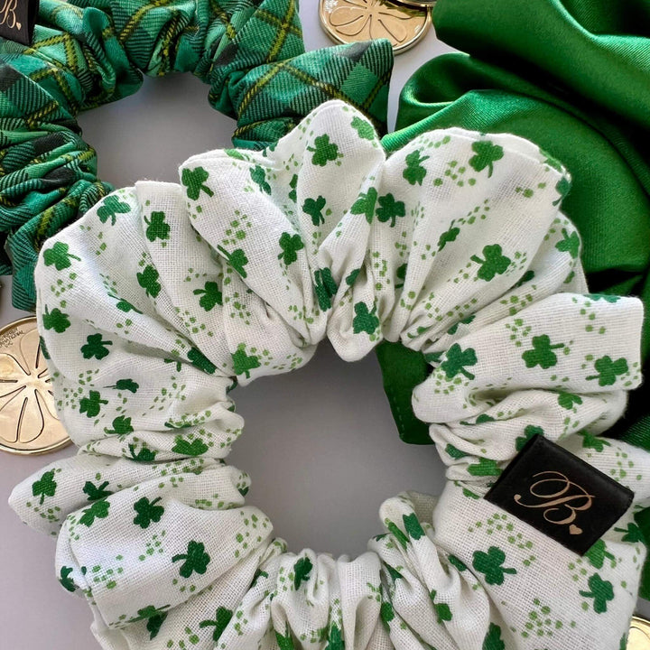 Cotton Scrunchie in Lucky Clover