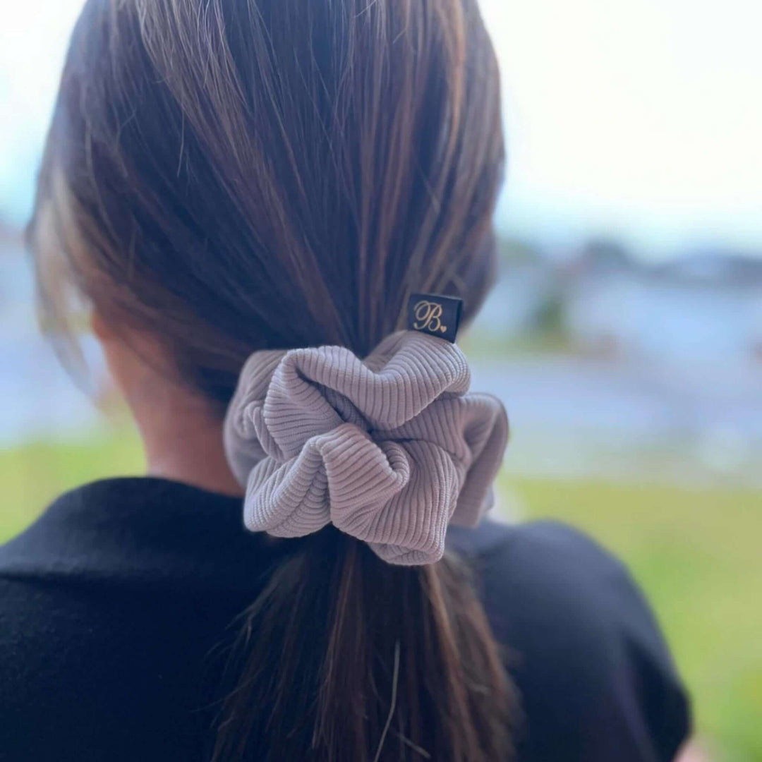 Ribbed Scrunchie in Stormy