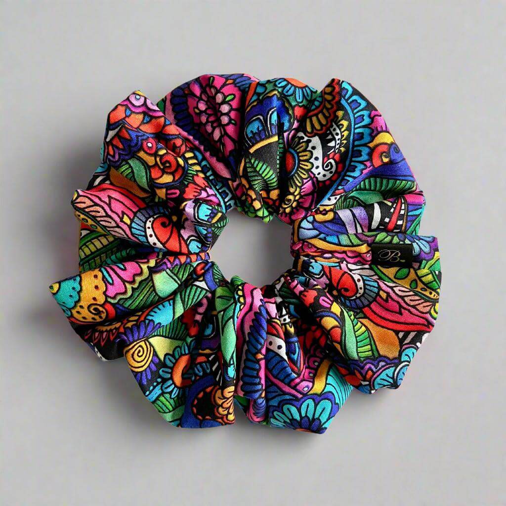 Cotton Scrunchie in Flor Bonita