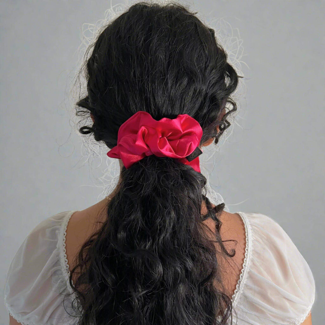 Satin Scrunchie in Barbie Girl