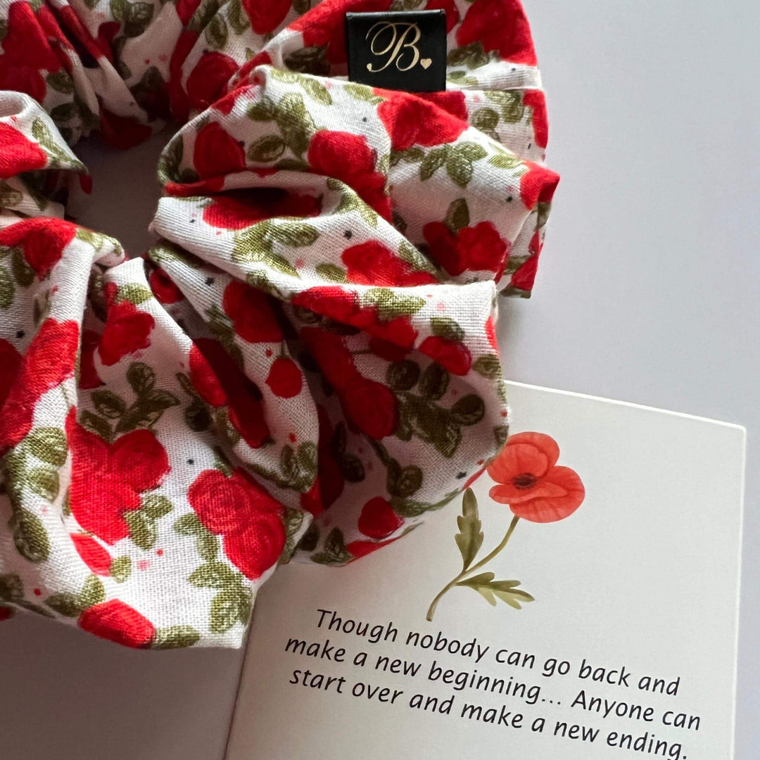 Cotton Scrunchie in Call Me Rose