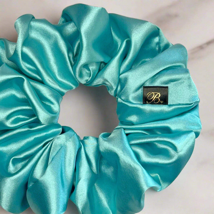 Satin Scrunchie in Tiffany