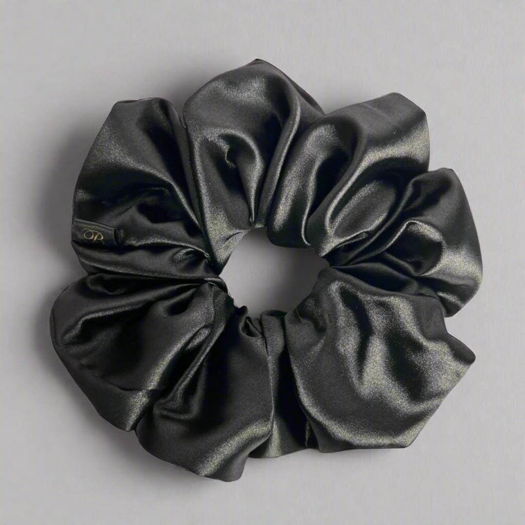 Satin Scrunchie in Onyx