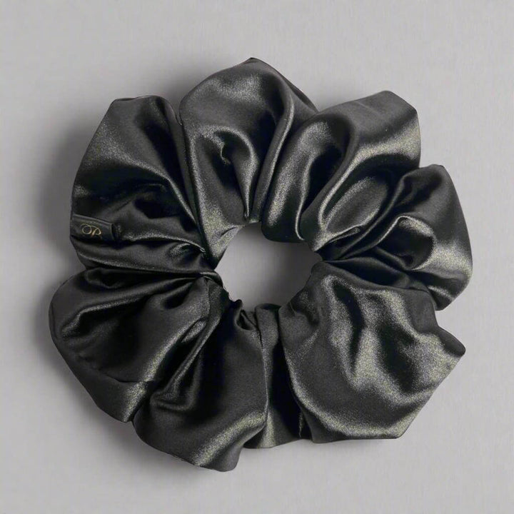 Satin Scrunchie in Onyx
