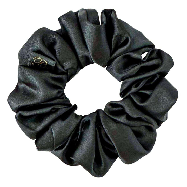 Satin Scrunchie in Onyx