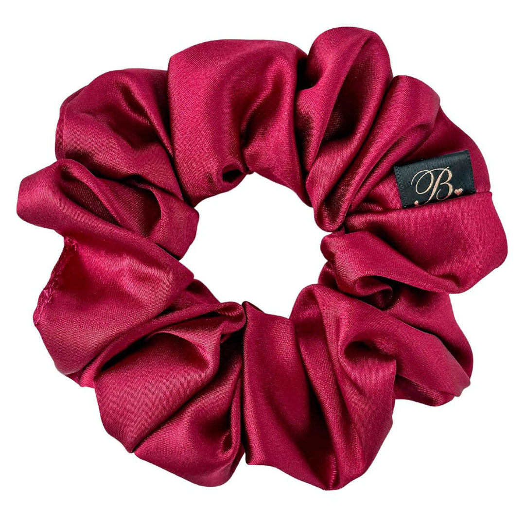 Satin Scrunchie in Merlot