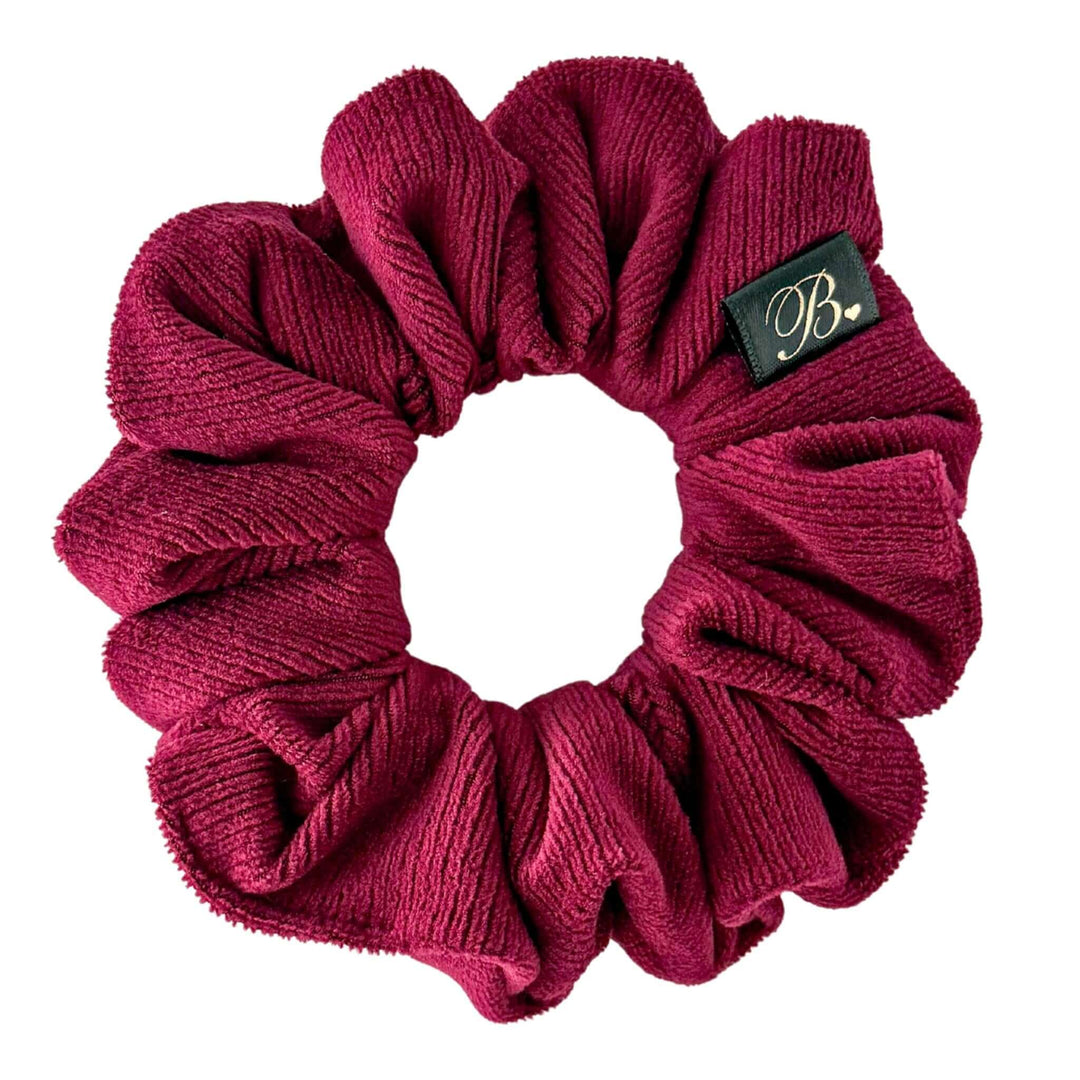 Softest Ribbed Scrunchie in Burgundy