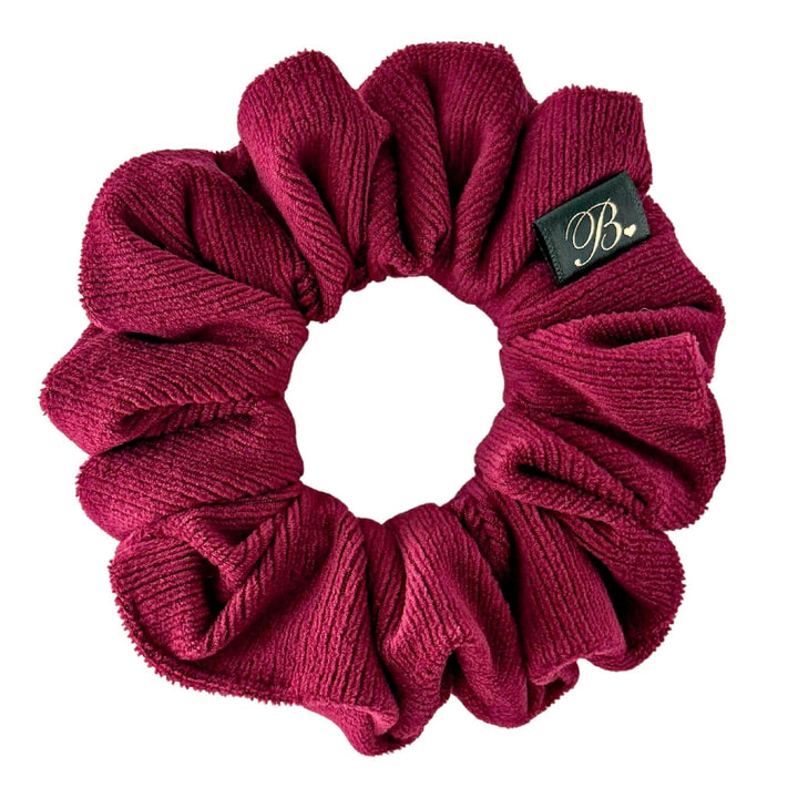 Softest Ribbed Scrunchie in Burgundy