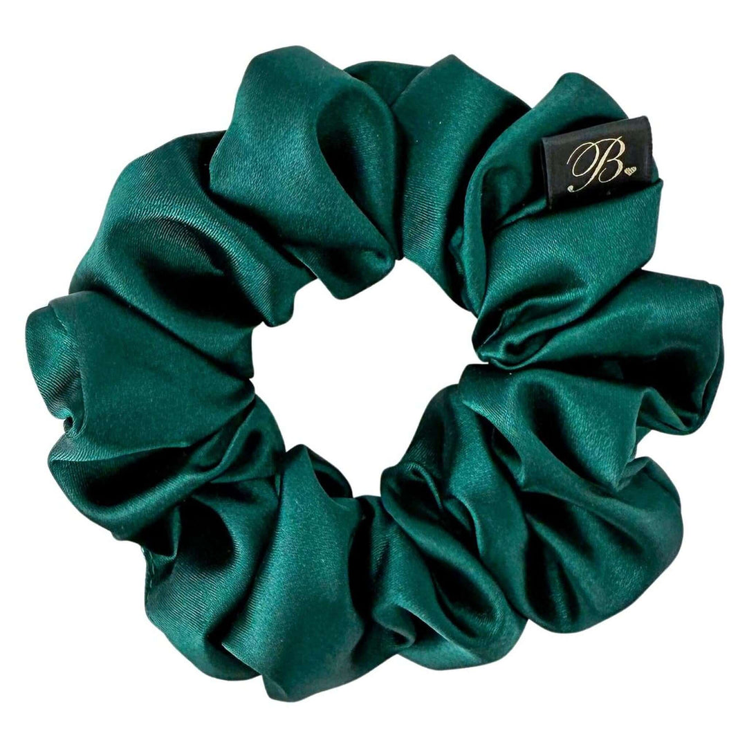 Satin Scrunchie in Hunter