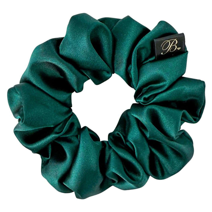 Satin Scrunchie in Hunter