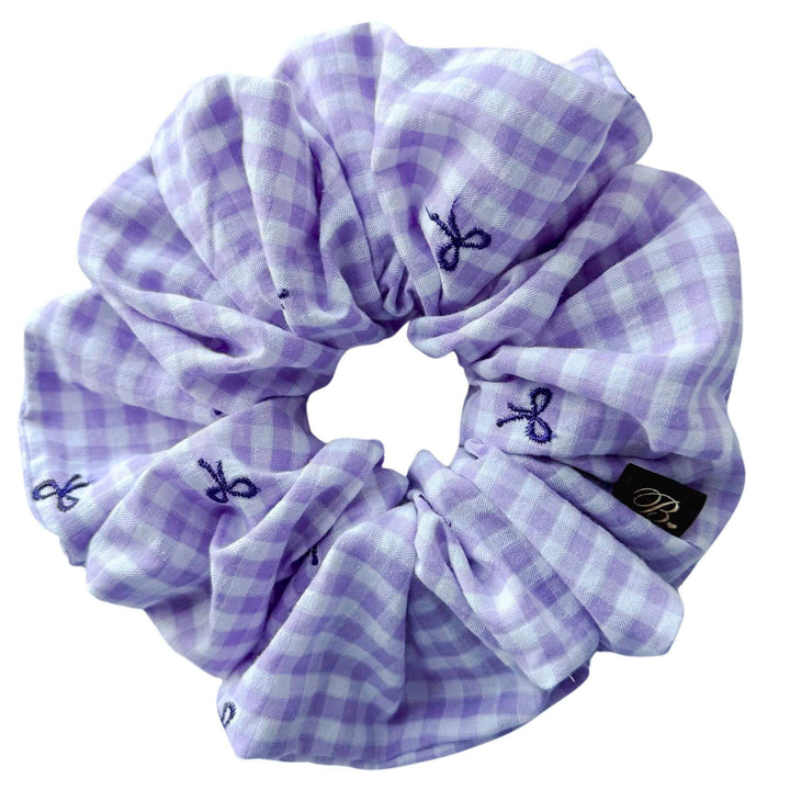 XL Cotton Scrunchie in Gingham & Bows