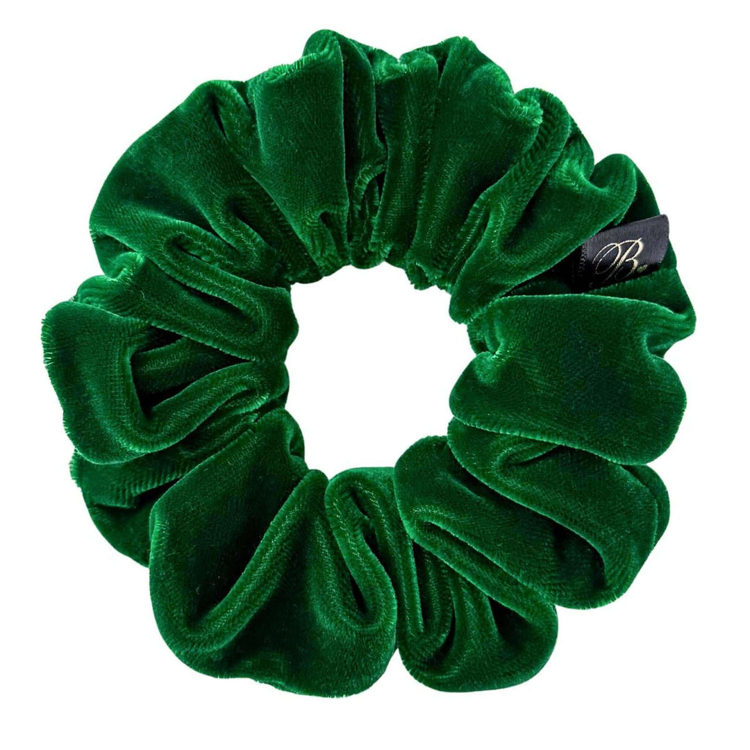Microvelvet Scrunchie in Green Goddess