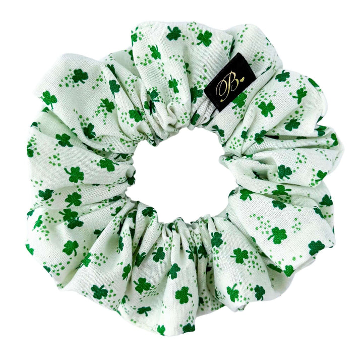 Cotton Scrunchie in Lucky Clover