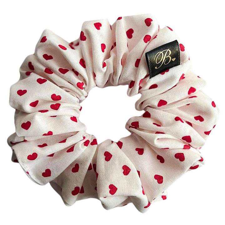 Cotton Scrunchie in Dainty Heart