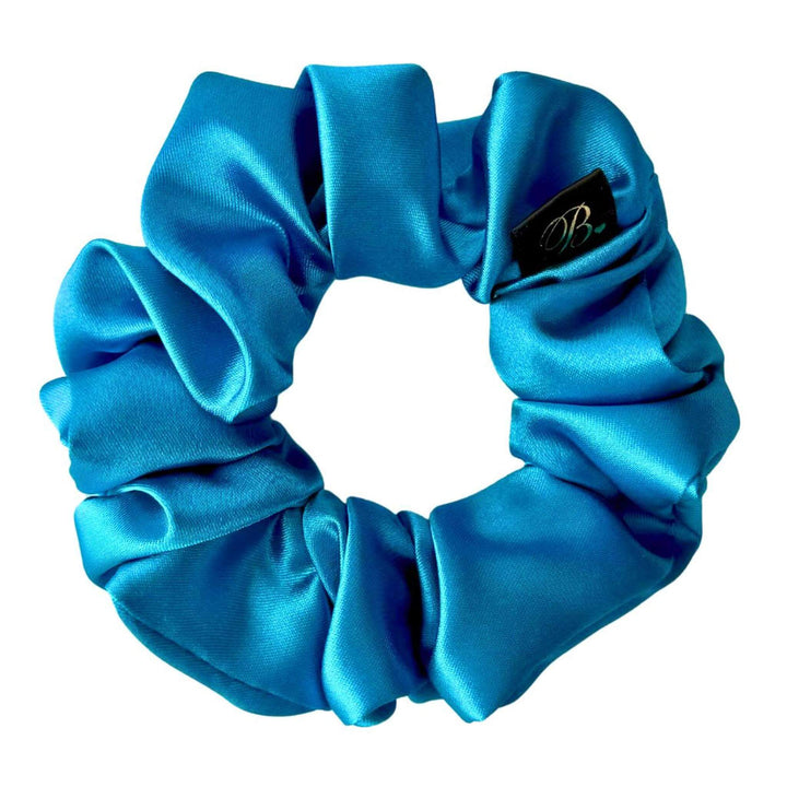 Satin Scrunchie in Ocean Blue