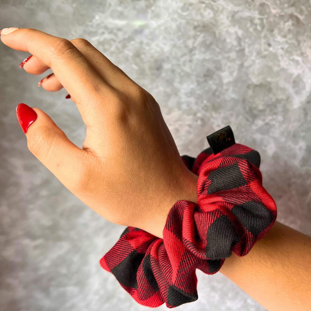 Buffalo Plaid Scrunchie