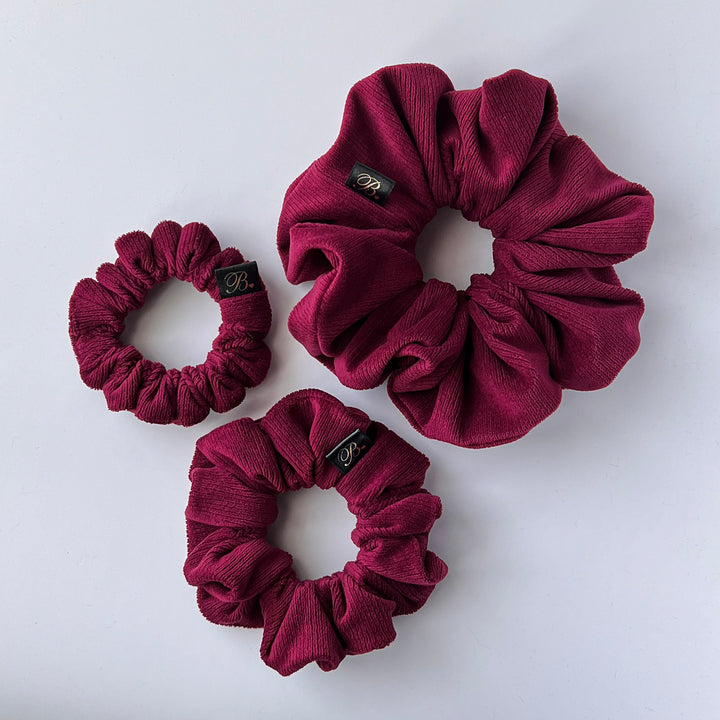 Burgundy Classic Scrunchie