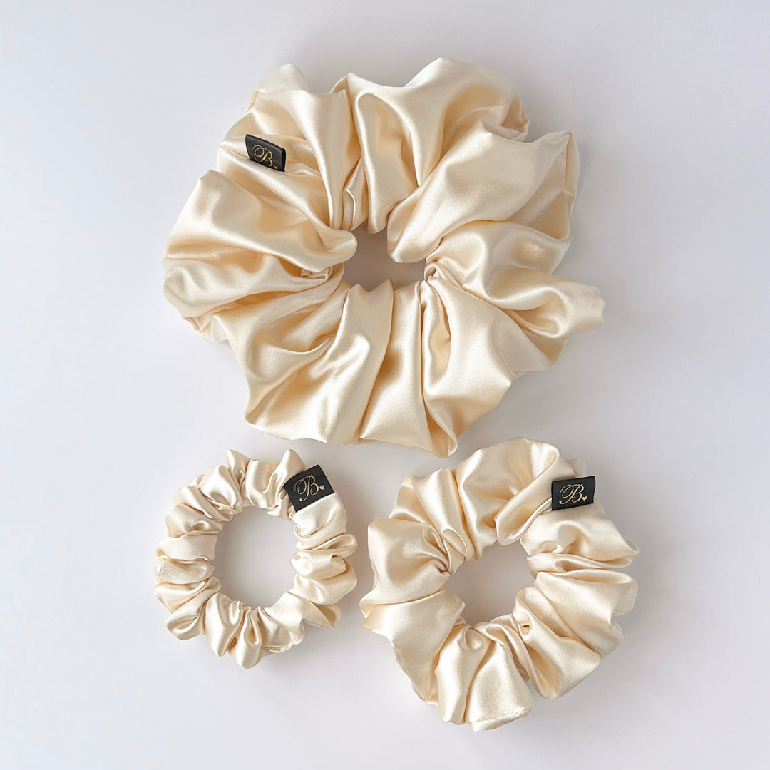 Ivory Mini Scrunchie