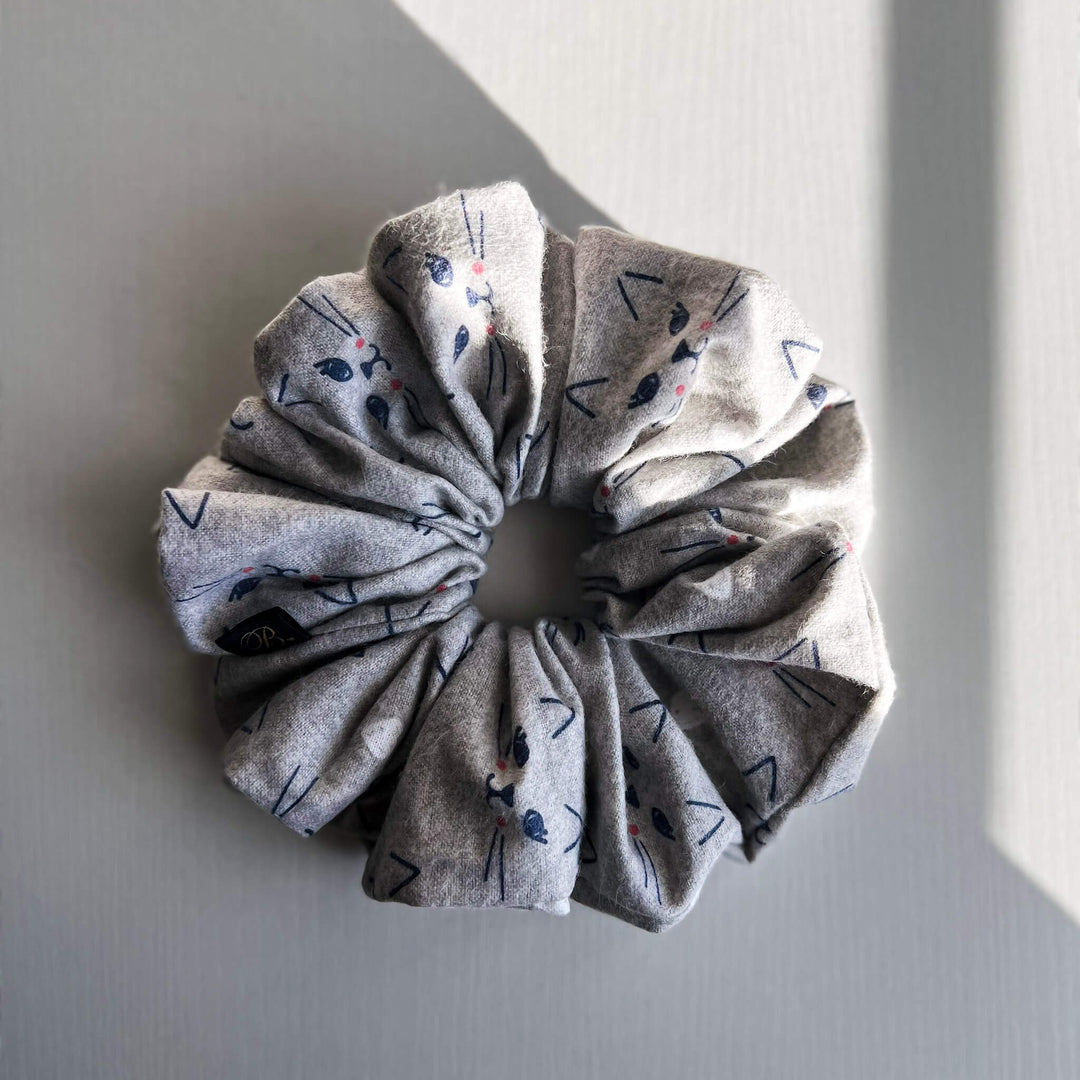 XL Cotton Scrunchie - Kitty