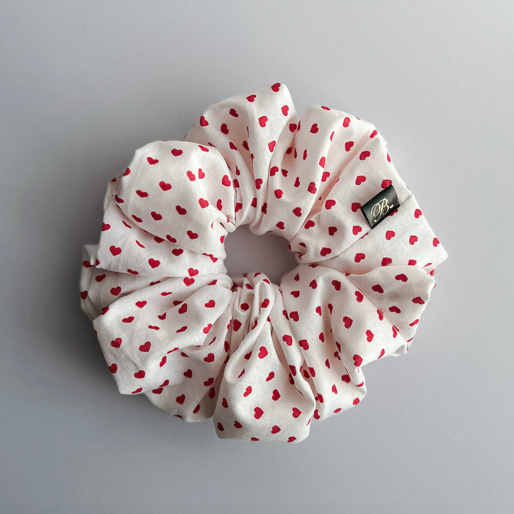 XL Cotton Scrunchie - Dainty Heart