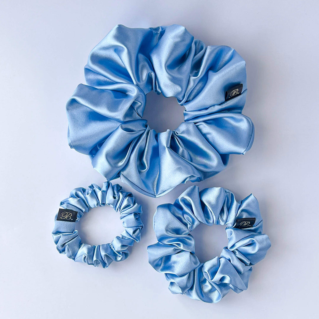 Sky Blue Mini Scrunchie