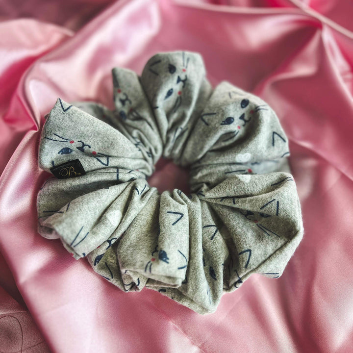 XL Cotton Scrunchie - Kitty