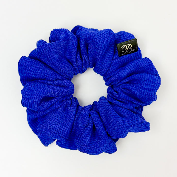 Baby Ribbed Scrunchie in Cobalt