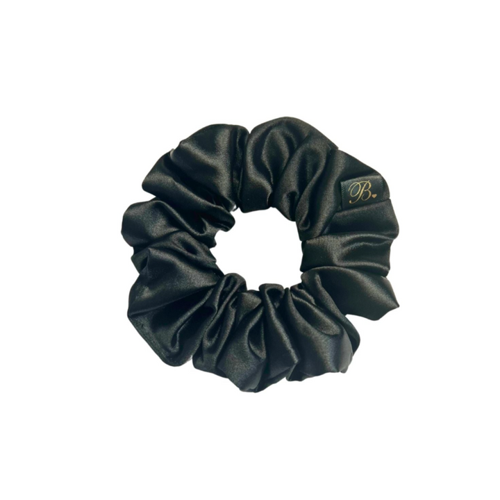 Jet Black Classic Scrunchie