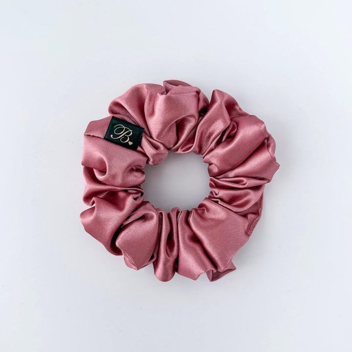 Rose Gold Satin Scrunchie