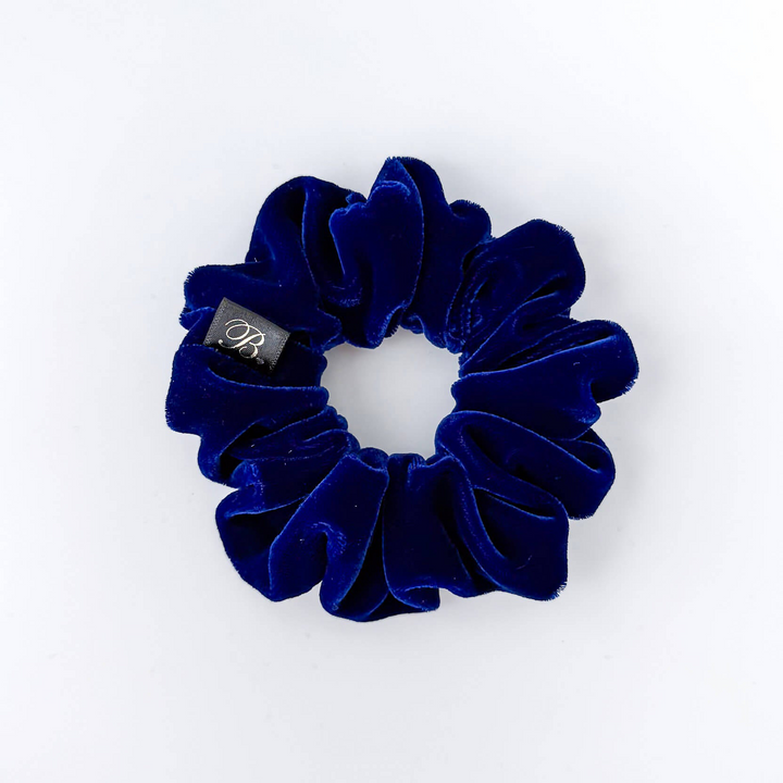 Blue Microvelvet Scrunchie