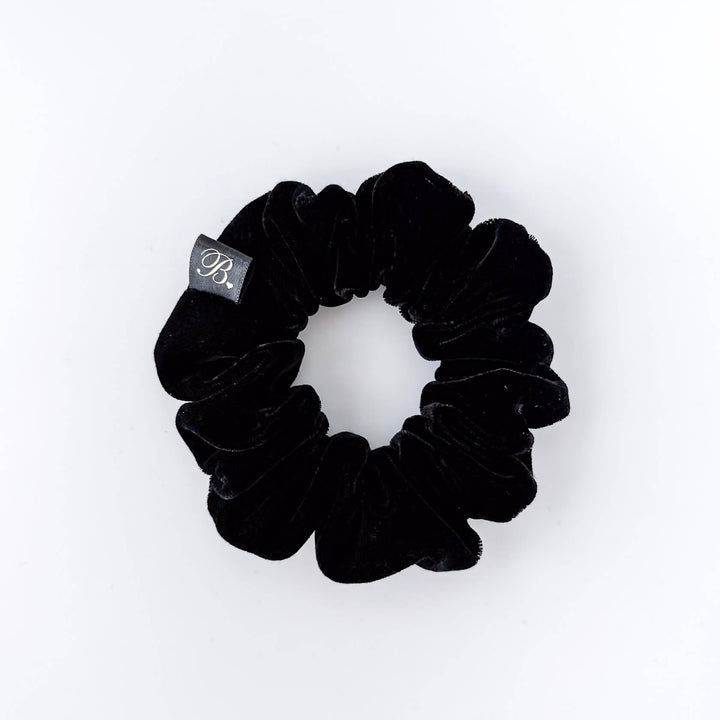 Black Microvelvet Scrunchie