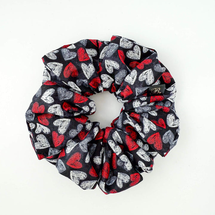 Heart Noire Scrunchie