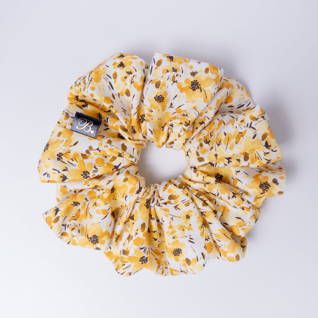 Cotton Scrunchie in Golden Petal