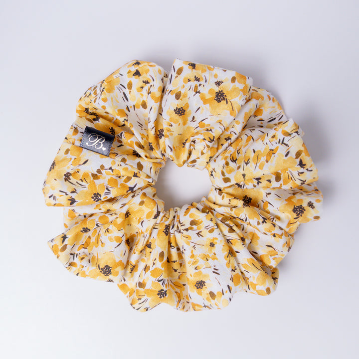 Cotton Scrunchie in Golden Petal